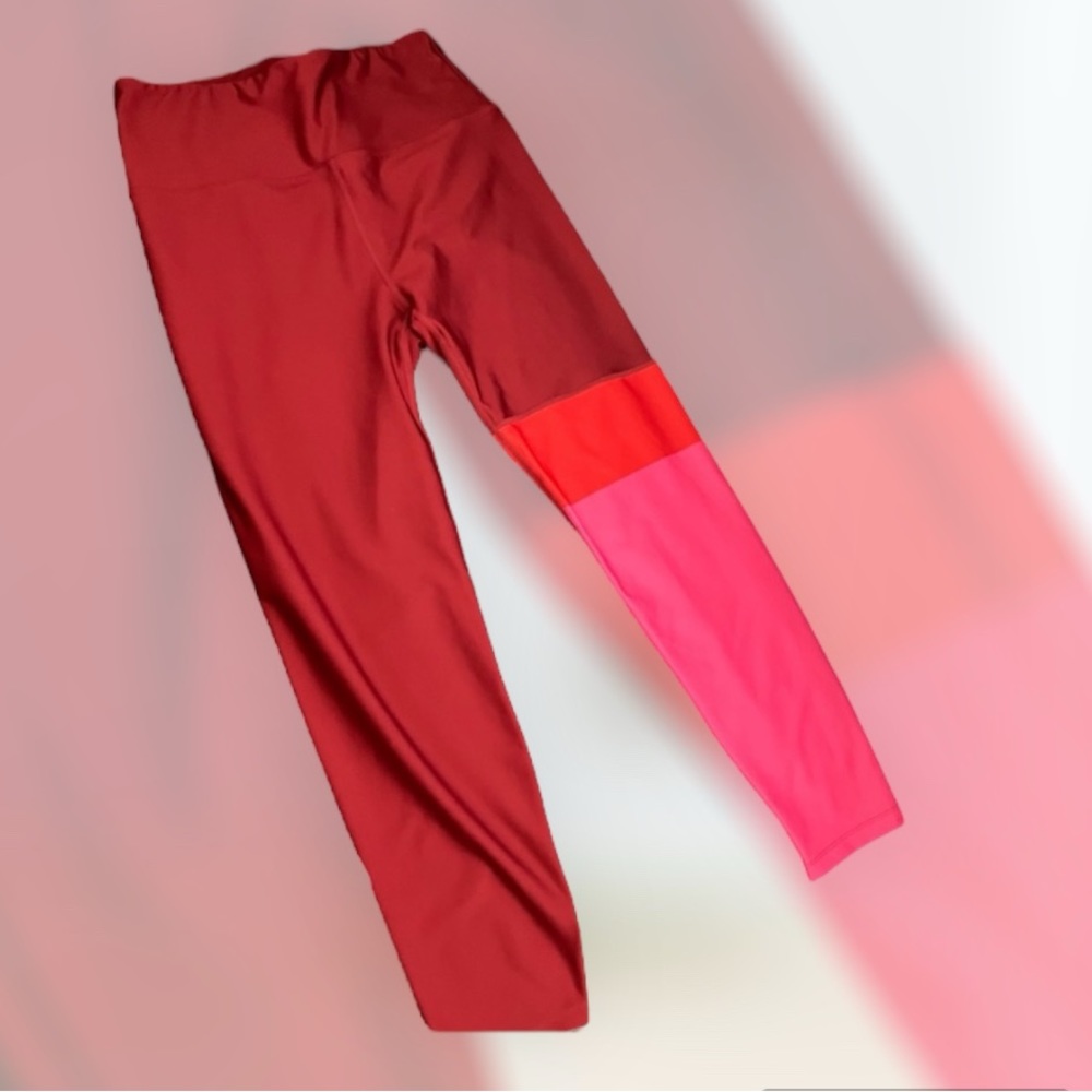 Red & Pink Yoga Pants